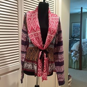 Sundance Multi Color “Gretchen Tie Cardigan”